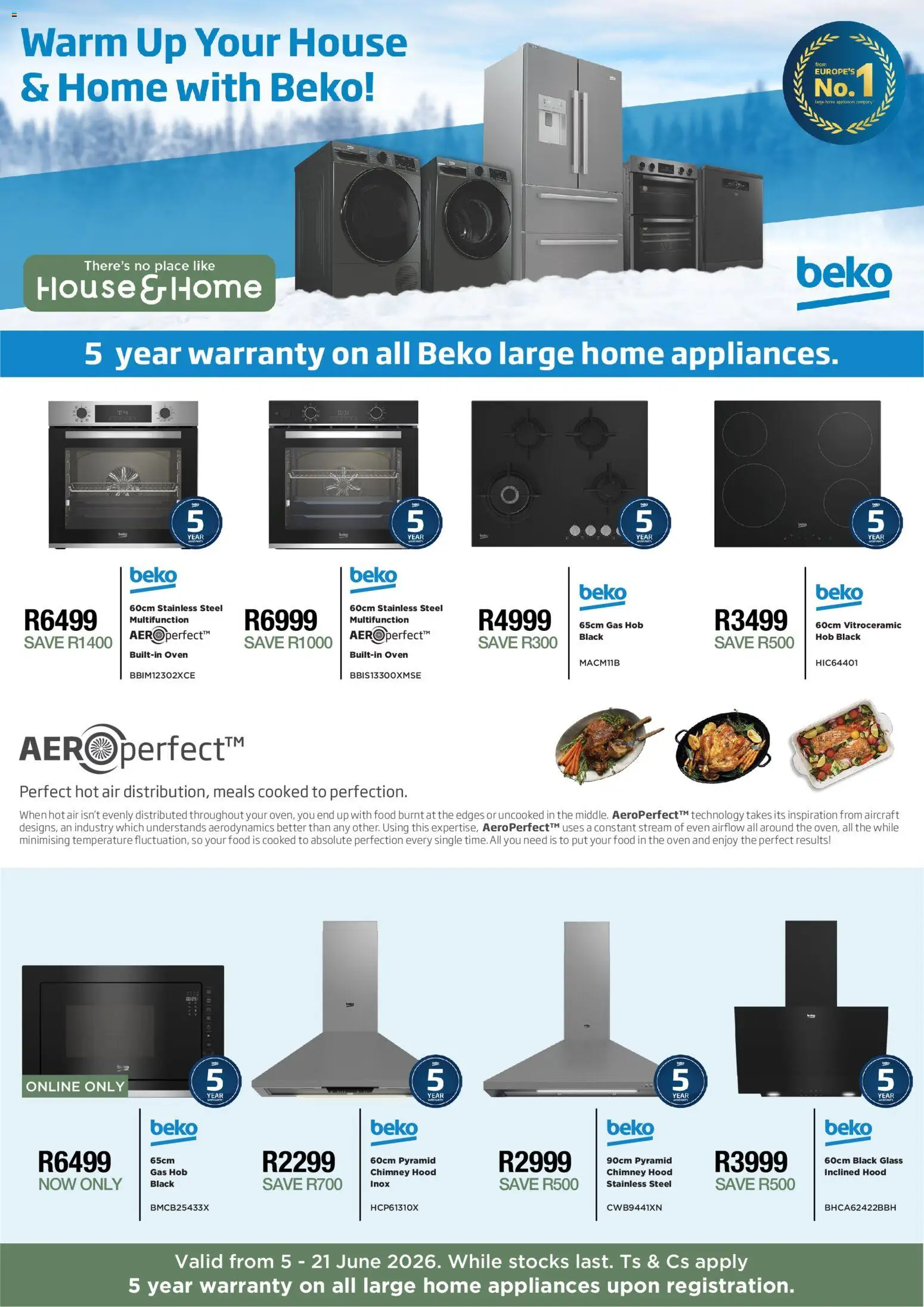Preview of House and Home flyer valid from 05/06/2026 - Oven, Hood, Hob