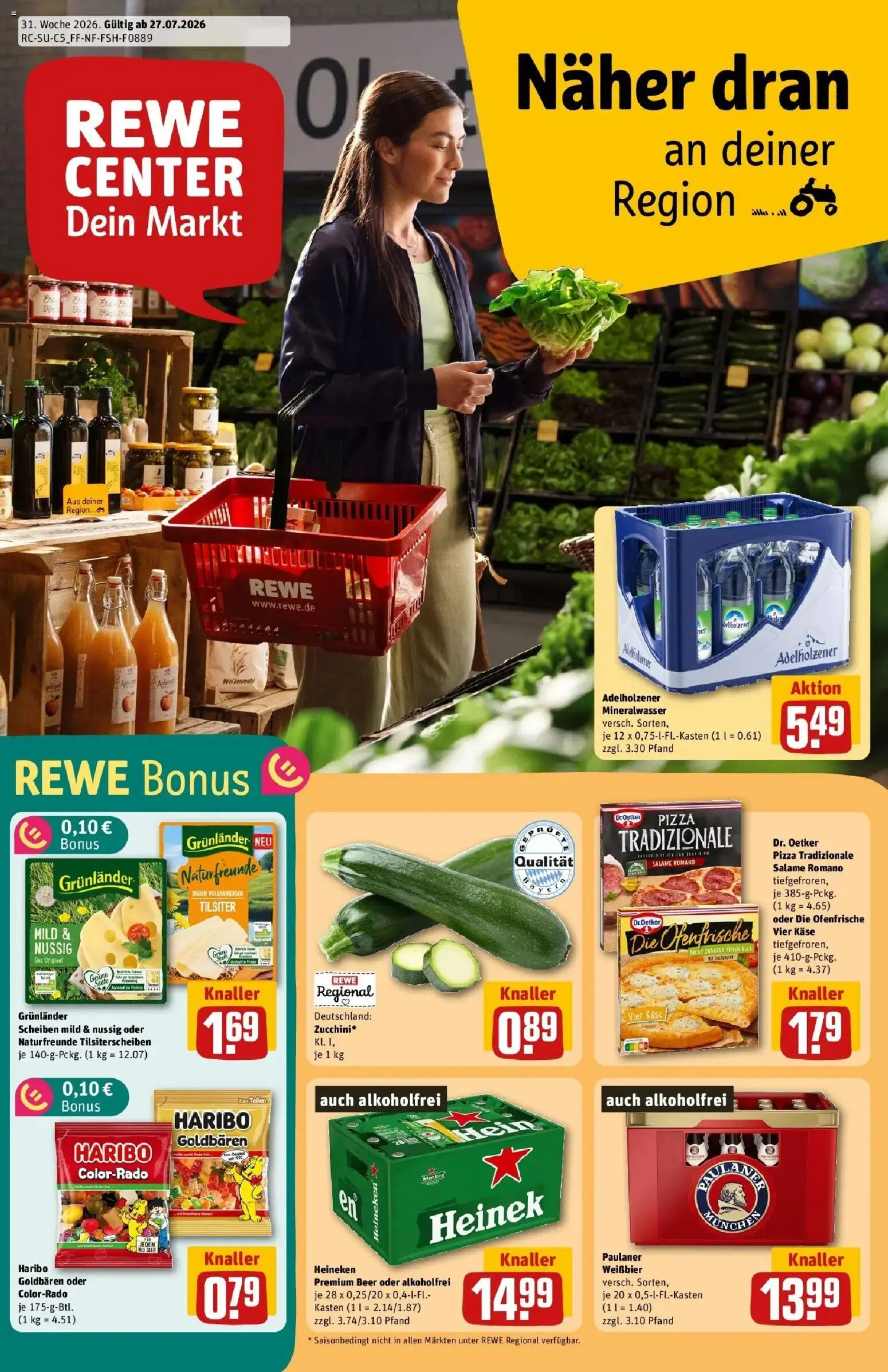 Vorschau von dem Prospekt des Geschäftes Rewe, gültig ab dem 27.07.2026