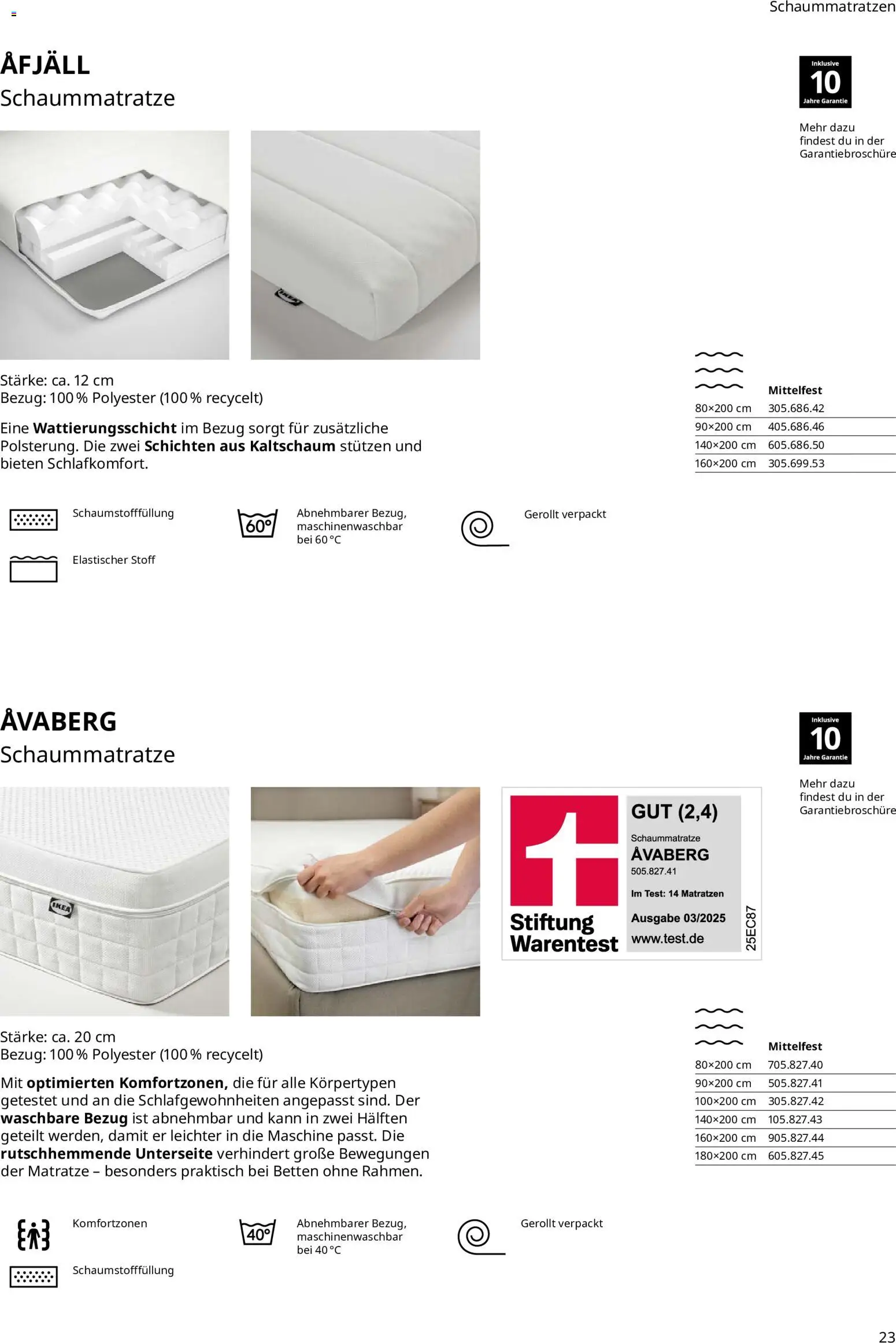 Vorschau von dem Prospekt des Geschäftes Ikea, gültig ab dem 16.09.2026 - Matratze