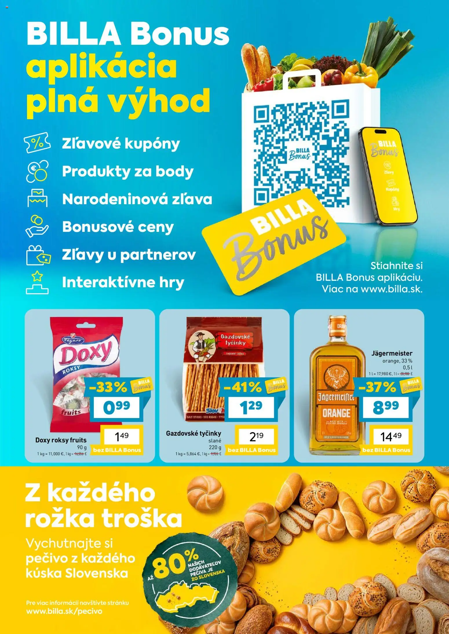 Náhľad Billa letáku platného od 07.10.2026 - Jägermeister, Pečivo