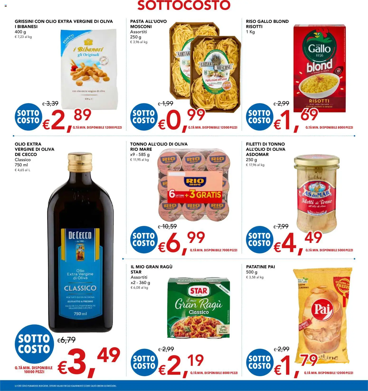 Anteprima dell'opuscolo Migross volantino dal negozio Migross valido da 10/09/2026 - Pasta, Carne, Olio, Tonno, Fettuccine, Olive, De Cecco, Olio extra vergine