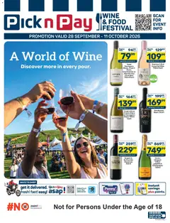 Preview of Pick n Pay flyer valid from 28/09/2026