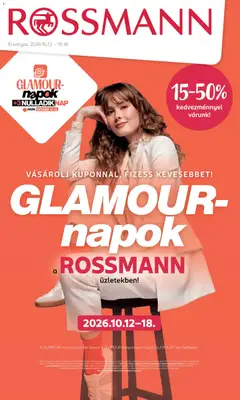 Rossmann - Rossmann akciós újság Glamour-napok megtekintése, amely érvényes 2026.10.12.-től