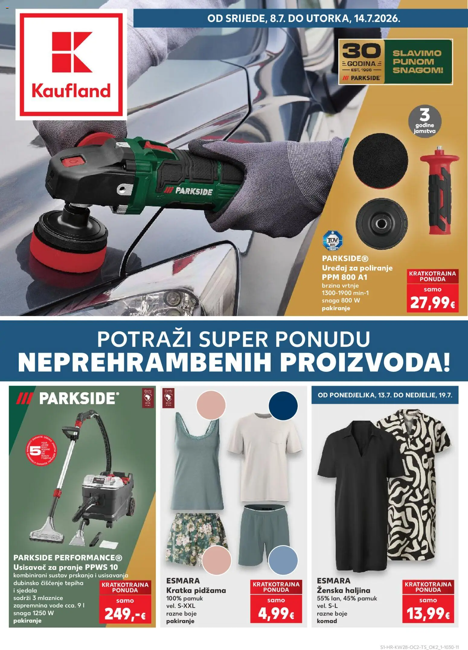 Pregled letka Slavonski Brod trgovine Kaufland vrijedi od 08.07.2026