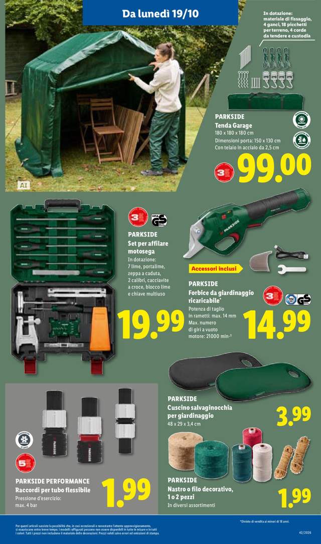 Nuovo volantino Lidl dal 15/10
