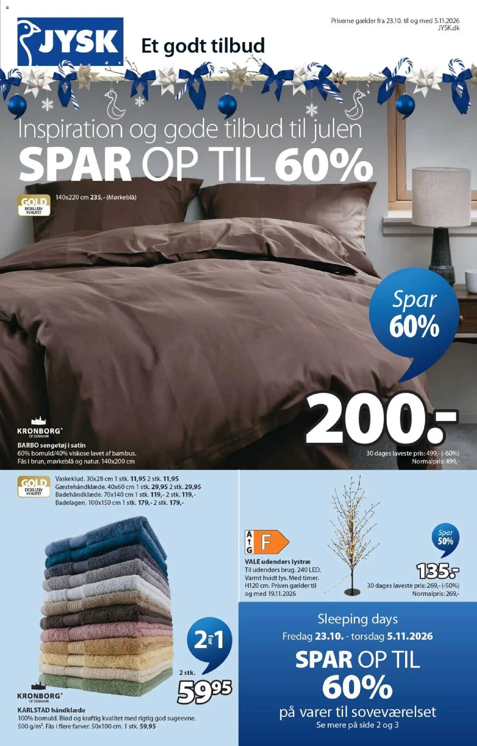 Eksempel på tilbudsavis JYSK - Tilbudsavis fra butik JYSK gyldig fra 23/10/2026