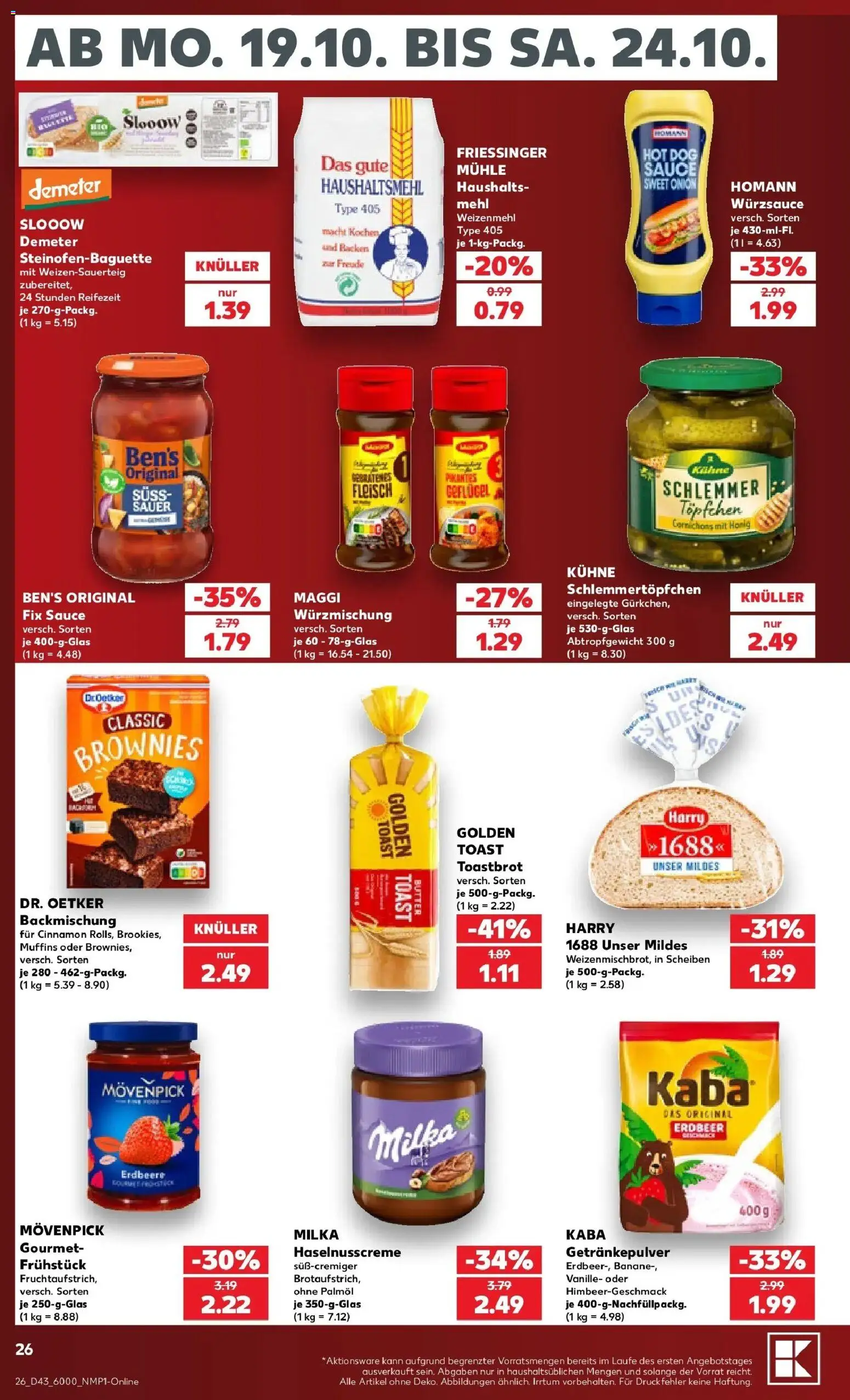 Vorschau von dem Prospekt des Geschäftes Kaufland, gültig ab dem 19.10.2026