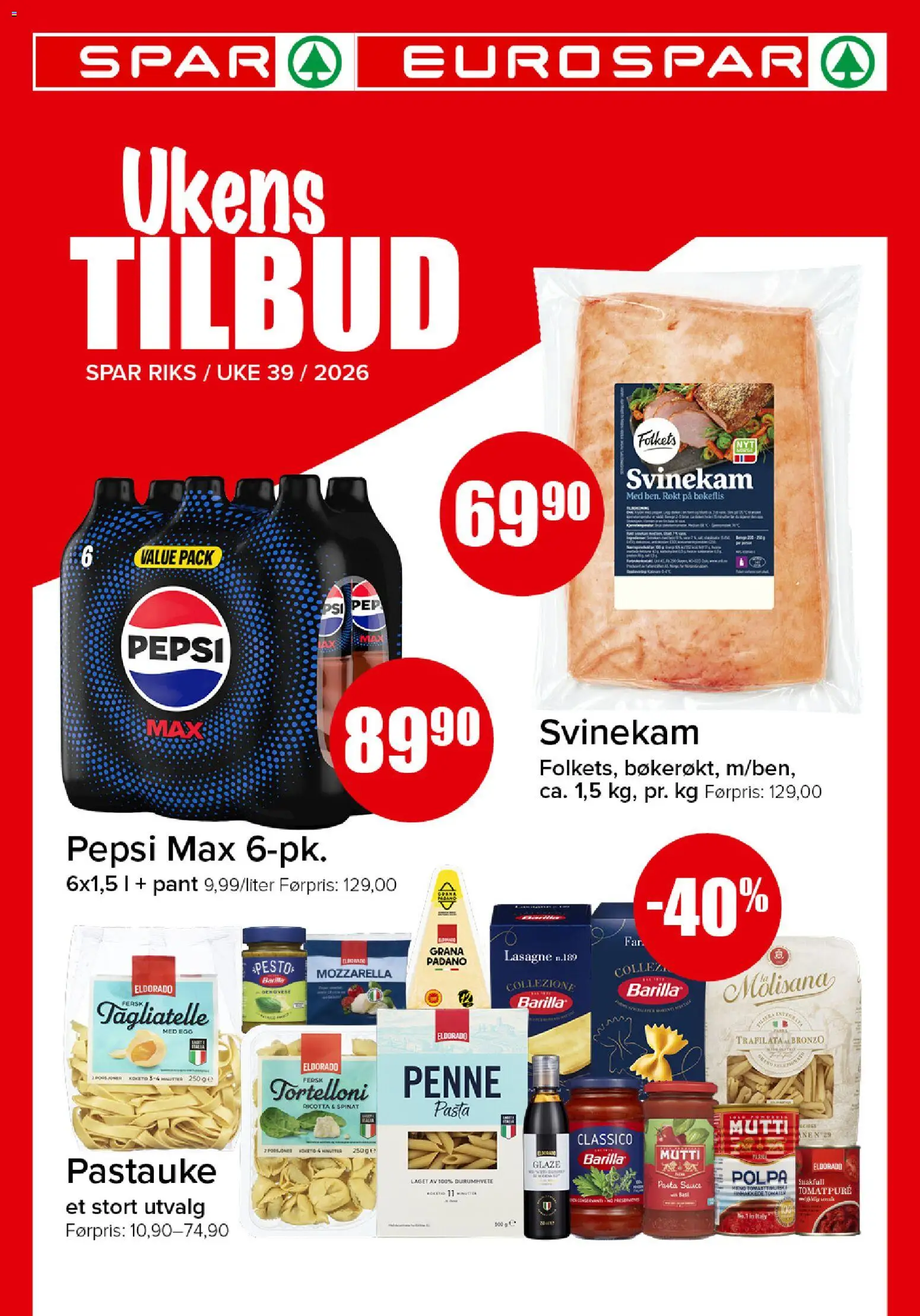 Forhåndsvis Spar kundeavis fra butikk Spar gyldig fra 21/09/2026