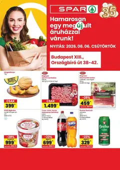 Spar - Spar Bp. XIII. Országbíró út üzlet újranyitás megtekintése, amely érvényes 2026.08.06.-től