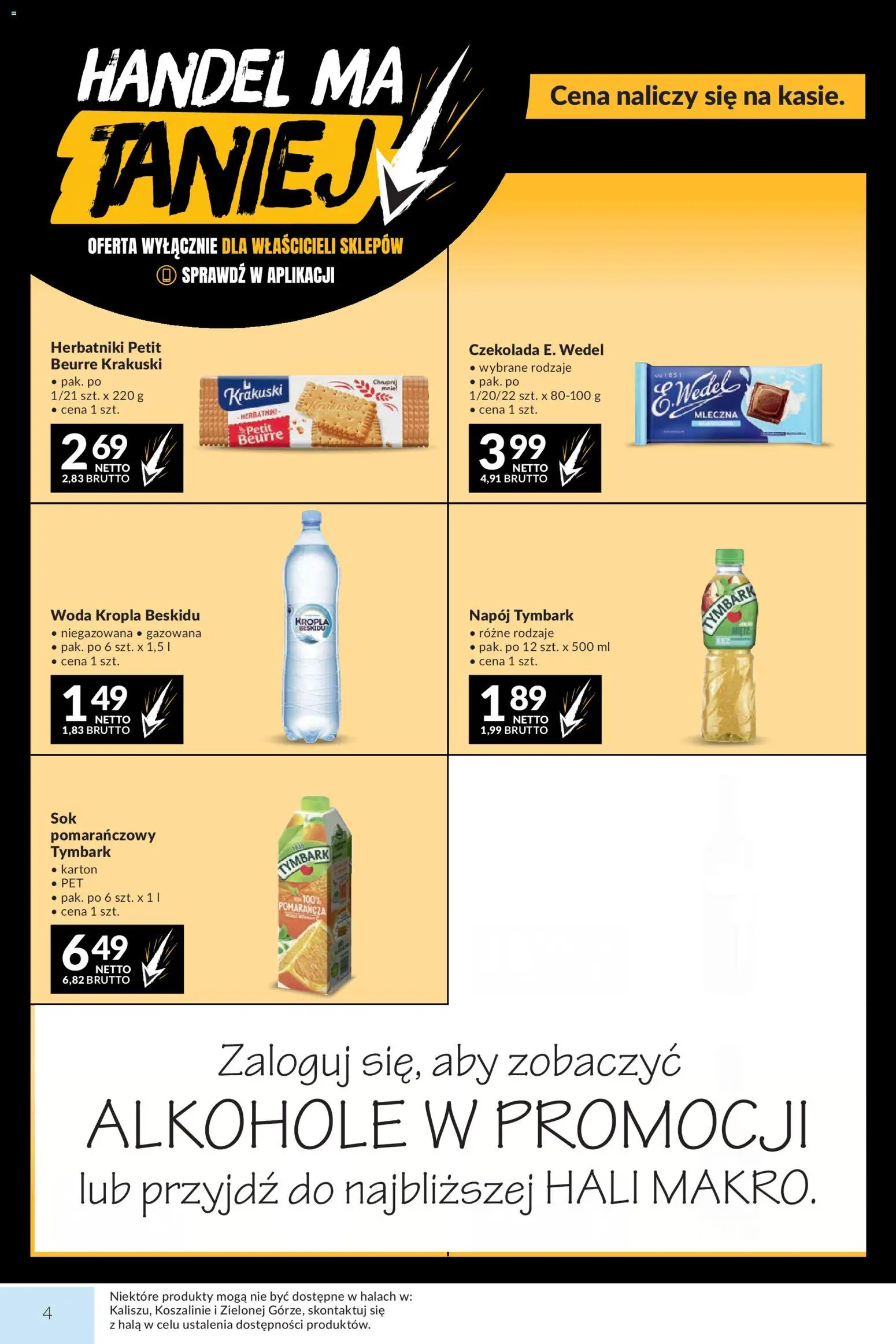 Pogląd gazetki "Makro gazetka" ze sklepu Makro ważnej od 13.10.2026 - Alkohole, Woda, Czekolada, Tymbark, Herbatniki, Herbatniki petit beurre