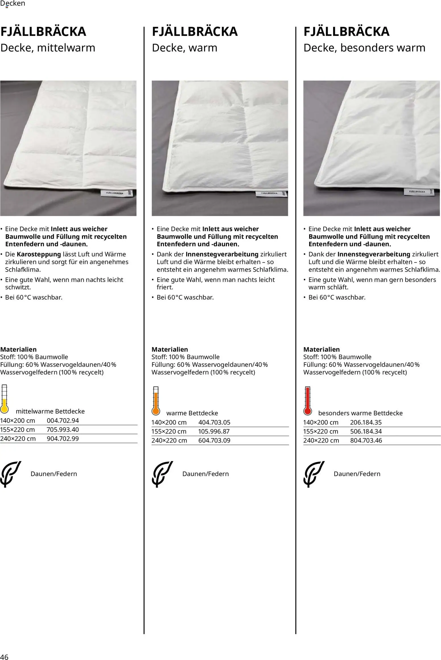 Vorschau von dem Prospekt des Geschäftes Ikea, gültig ab dem 16.09.2026 - Decke, Bettdecke
