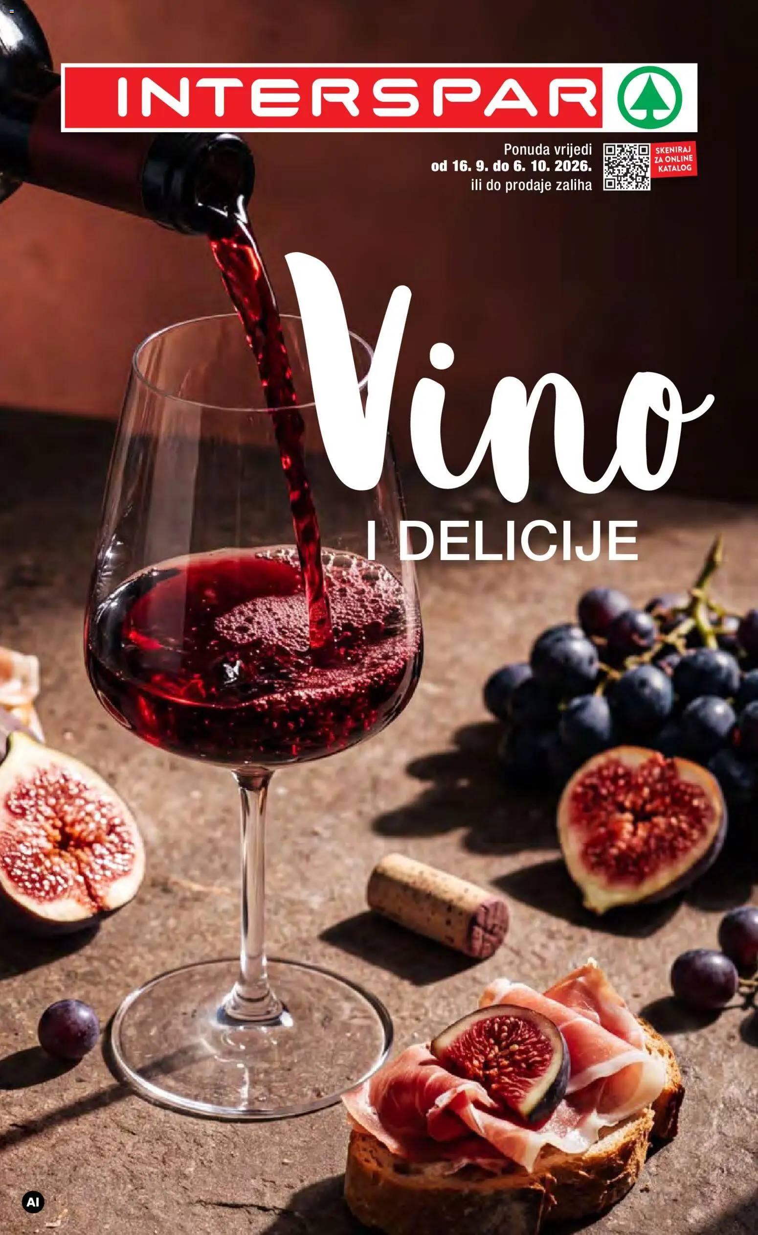 Pregled letka Interspar Vino Katalog trgovine Interspar vrijedi od 16.09.2026