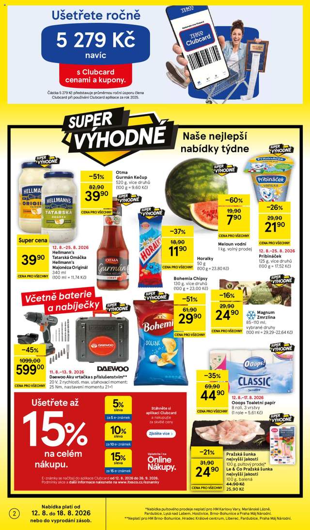 Nový Tesco leták od 12.08.