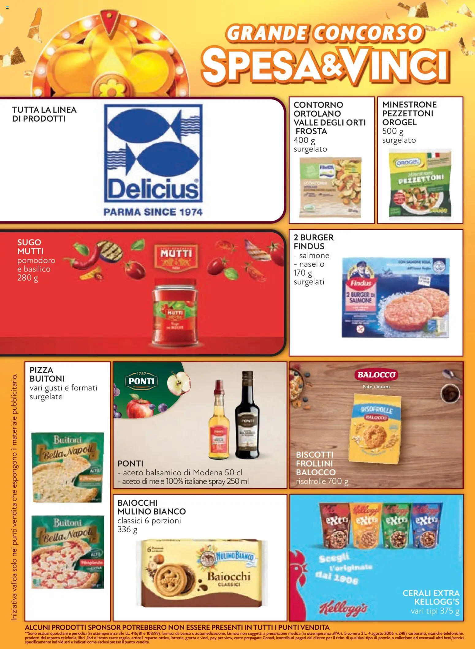 Anteprima dell'opuscolo Conad volantino Margherita Lombardia dal negozio Conad valido da 21/10/2026 - Pizza, Biscotti, Basilico, Riso, Cereali, Sugo, Nasello, Frollini