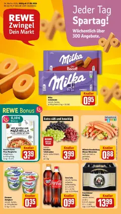 Vorschau von dem Prospekt des Geschäftes Rewe, gültig ab dem 17.08.2026