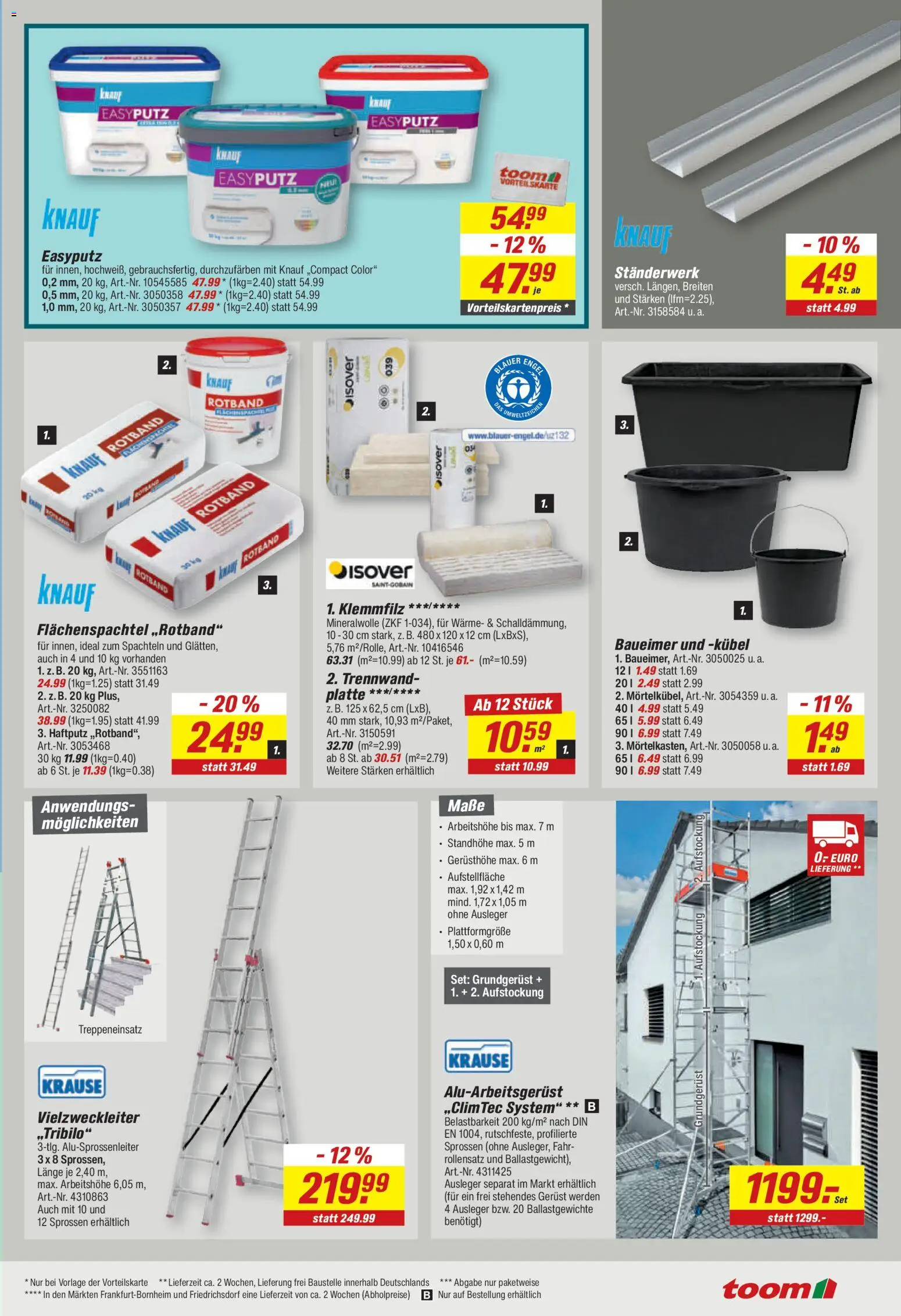 Vorschau von dem Prospekt des Geschäftes Toom Baumarkt, gültig ab dem 26.10.2026
