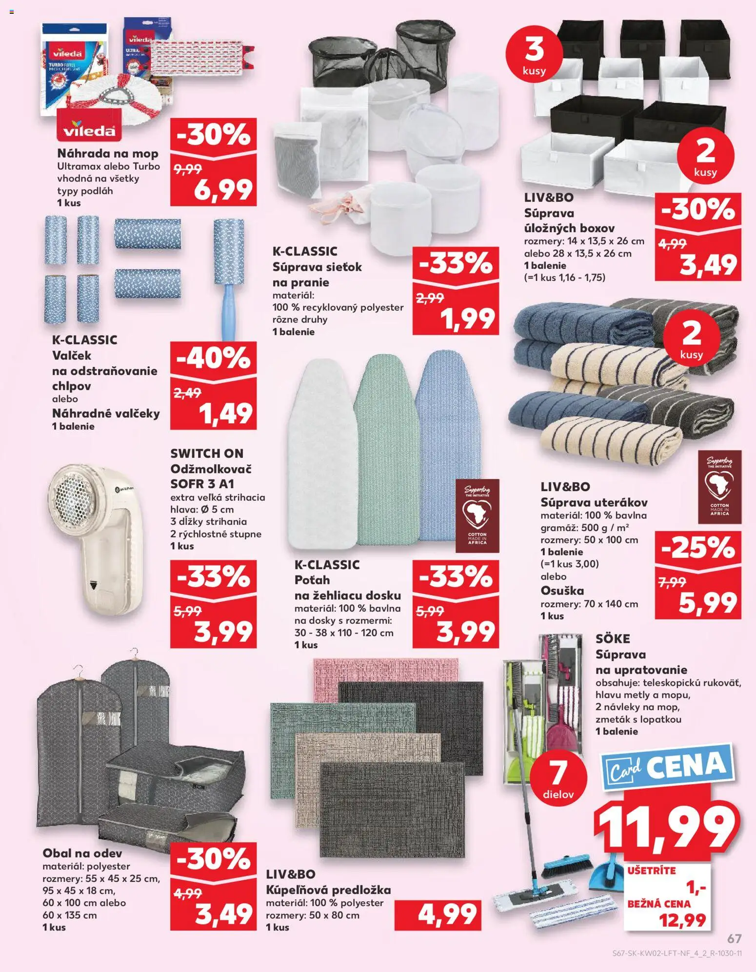 Náhľad Kaufland letáku platného od 08.01.2026 - Mop, Odžmolkovač, Osuška