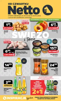 Pogląd gazetki "Netto gazetka od czwartku spożywcza" ze sklepu Netto ważnej od 25.06.2026
