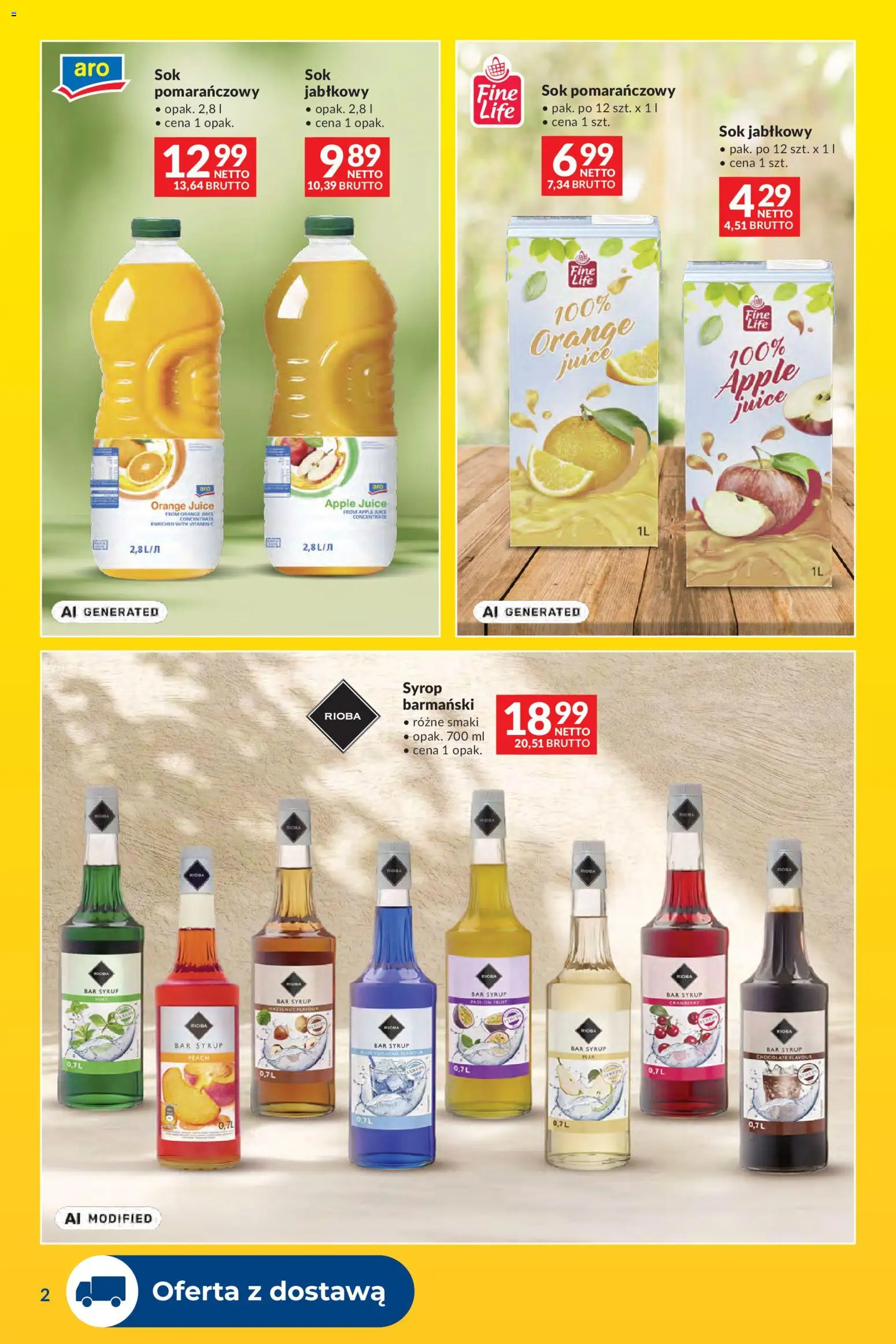 Pogląd gazetki "Makro gazetka - Dostawy dla gastronomii" ze sklepu Makro ważnej od 01.11.2026 - Blue curacao, Sok, Syrop, Sok pomarańczowy, Sok jabłkowy