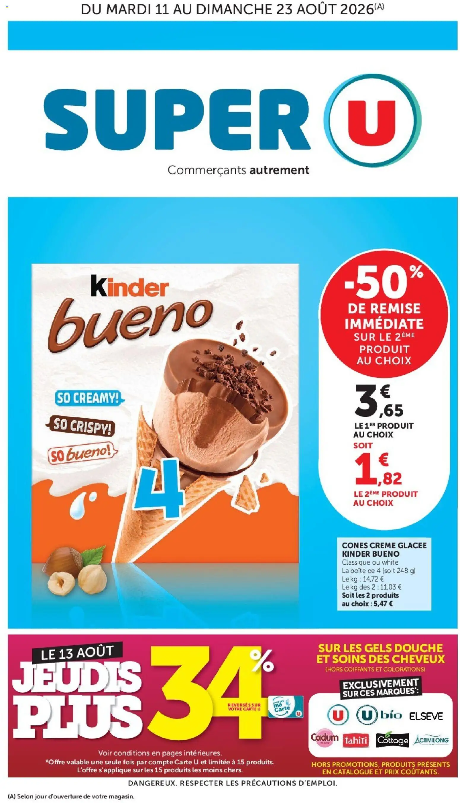 Prévisualisation de Super U catalogue du magasin Super U formulaire valide 11/08/2026
