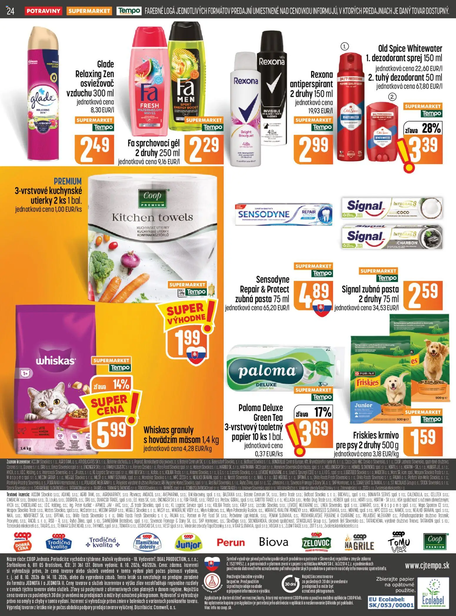 Náhľad COOP Jednota letáku platného od 08.10.2026