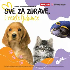 Pregled letka Mercator Sve za vaše ljubimce trgovine Mercator vrijedi od 01.09.2026
