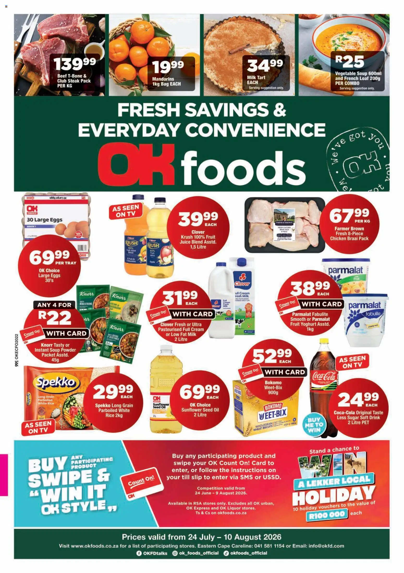 Preview of OK Foods flyer valid from 24/07/2026