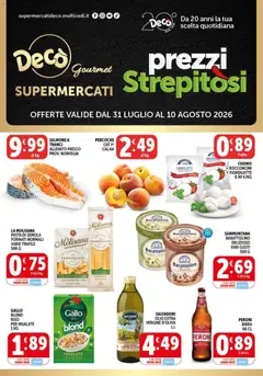 Anteprima dell'opuscolo Decò volantino Gourmet dal negozio Decò valido da 31/07/2026