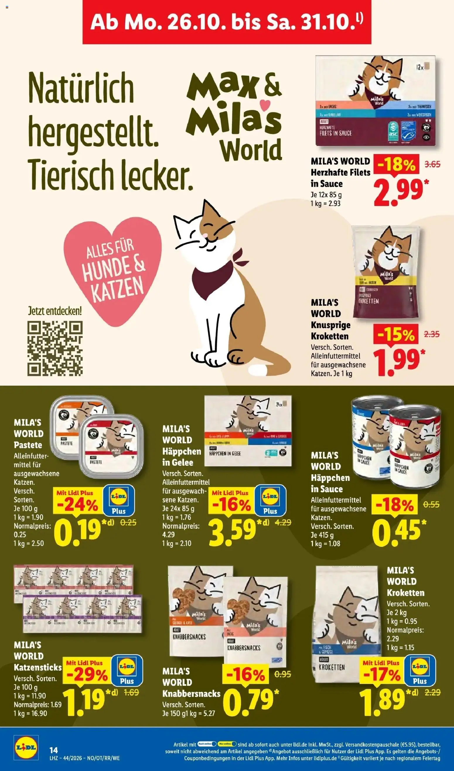 Vorschau von dem Prospekt des Geschäftes Lidl, gültig ab dem 26.10.2026 - Fisch