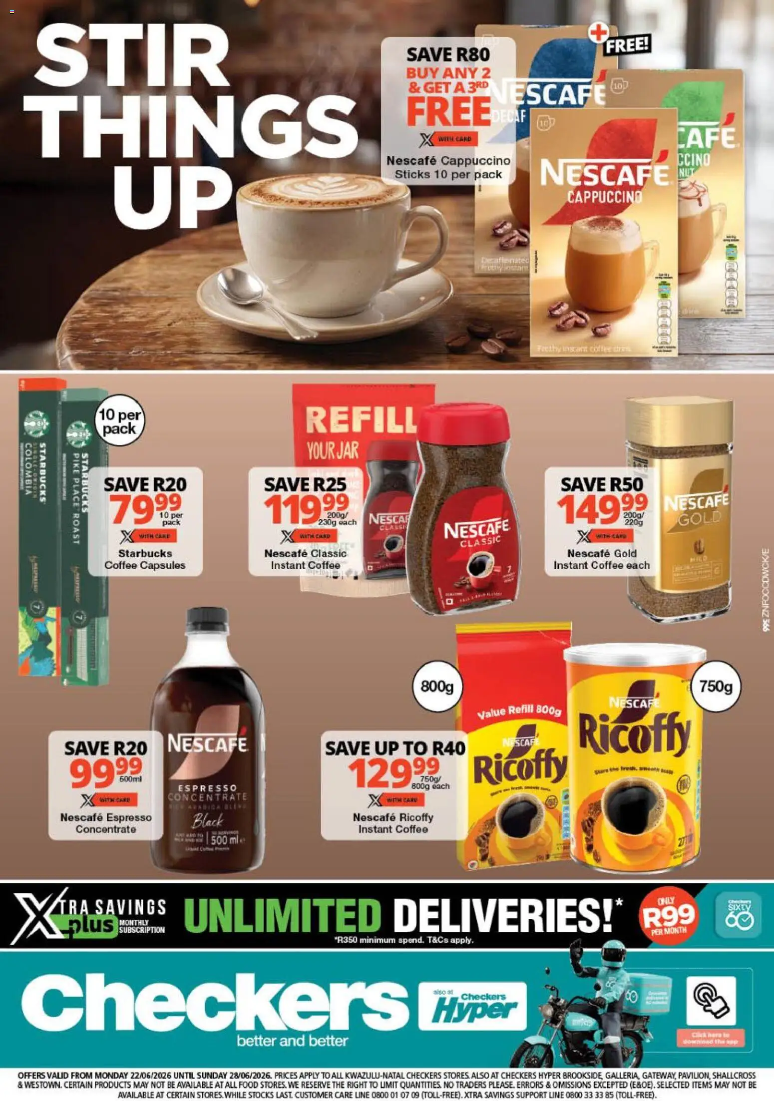 Preview of Checkers flyer valid from 22/06/2026