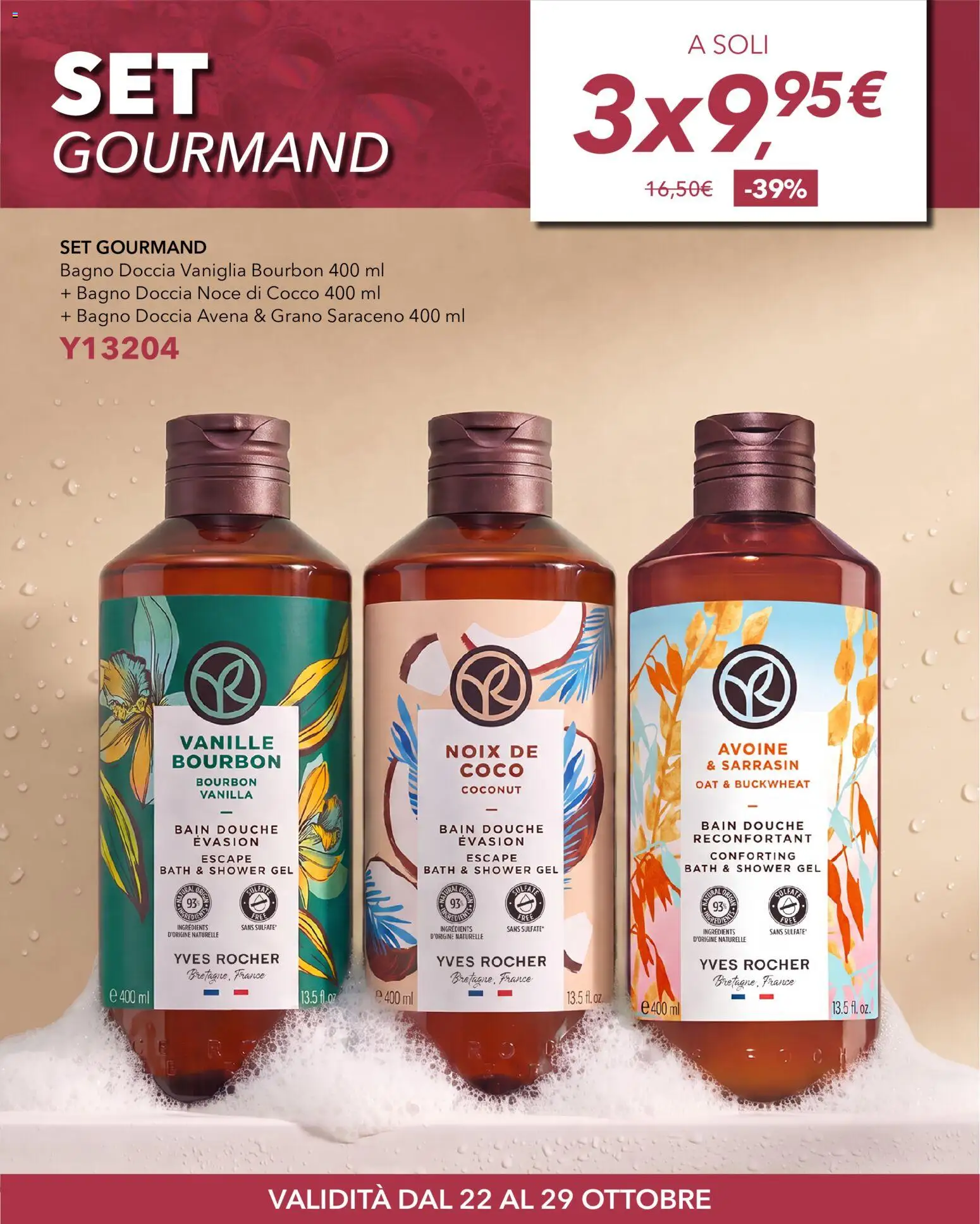 Anteprima dell'opuscolo Yves Rocher catalogo Bagno Doccia dal negozio Yves Rocher valido da 22/10/2026 - Bagno, Doccia, Cocco, Bourbon, Vaniglia, Noce di cocco