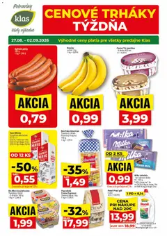 Náhľad Klas letáku platného od 27.08.2026