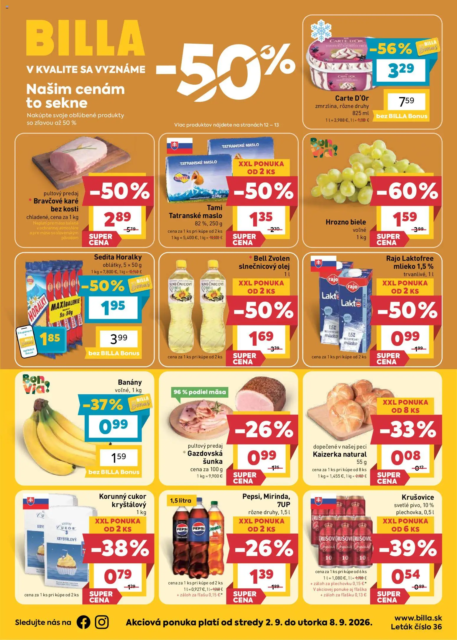 Náhľad Billa letáku platného od 02.09.2026