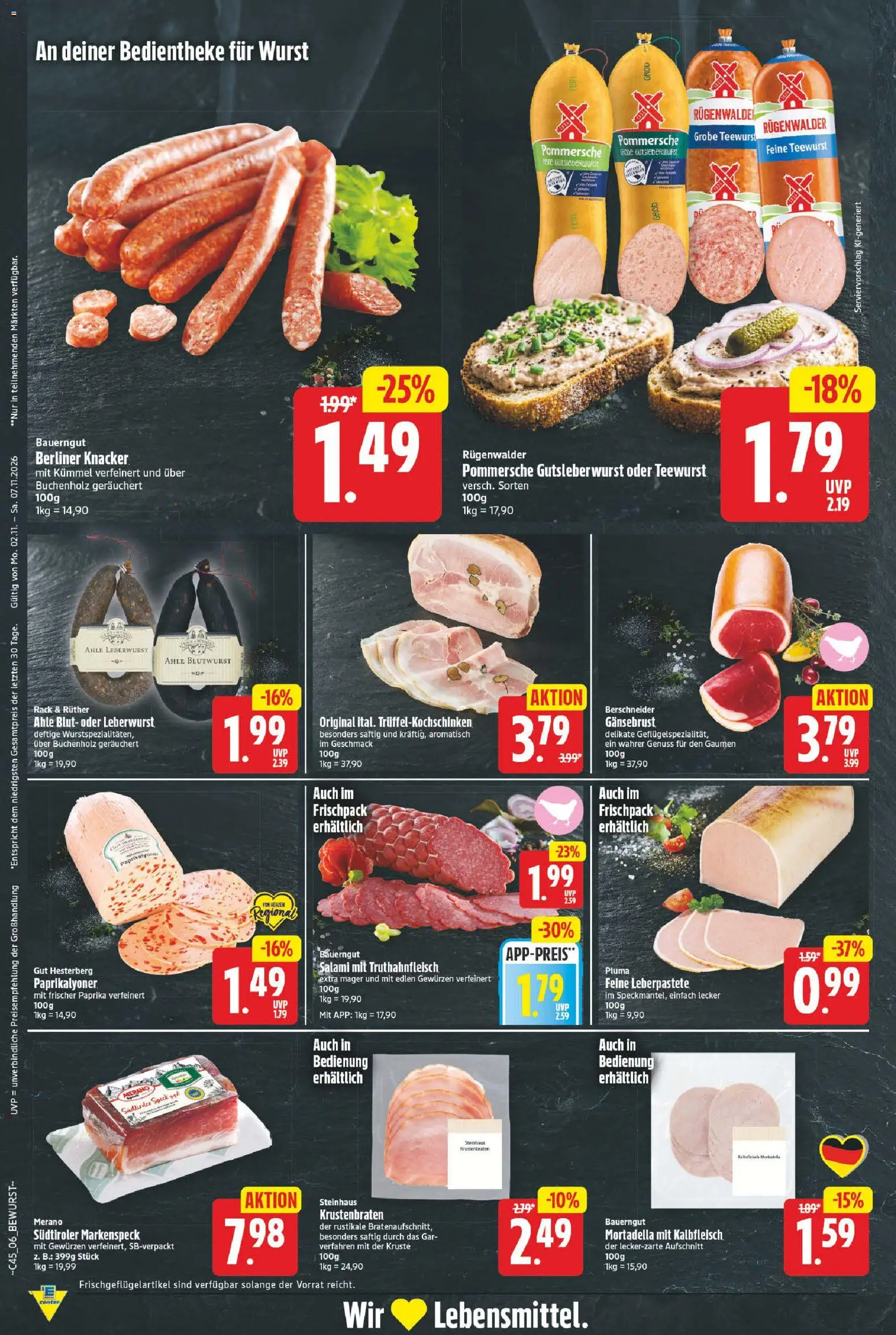 Vorschau von dem Prospekt des Geschäftes E center, gültig ab dem 02.11.2026