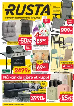 Forhåndsvis Rusta kundeavis fra butikk Rusta gyldig fra 25/05/2026