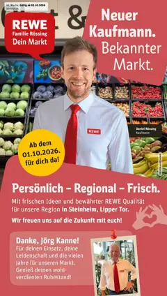 Vorschau von dem Prospekt des Geschäftes Rewe, gültig ab dem 05.10.2026