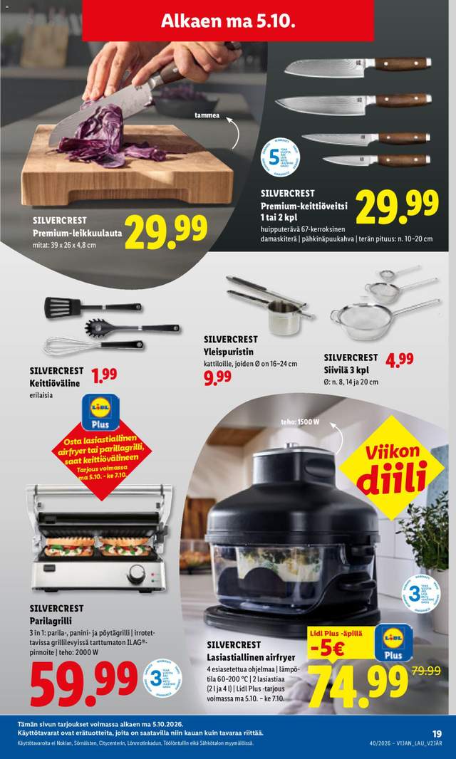 Uusi Lidl tarjouslehti alkaen 05/10