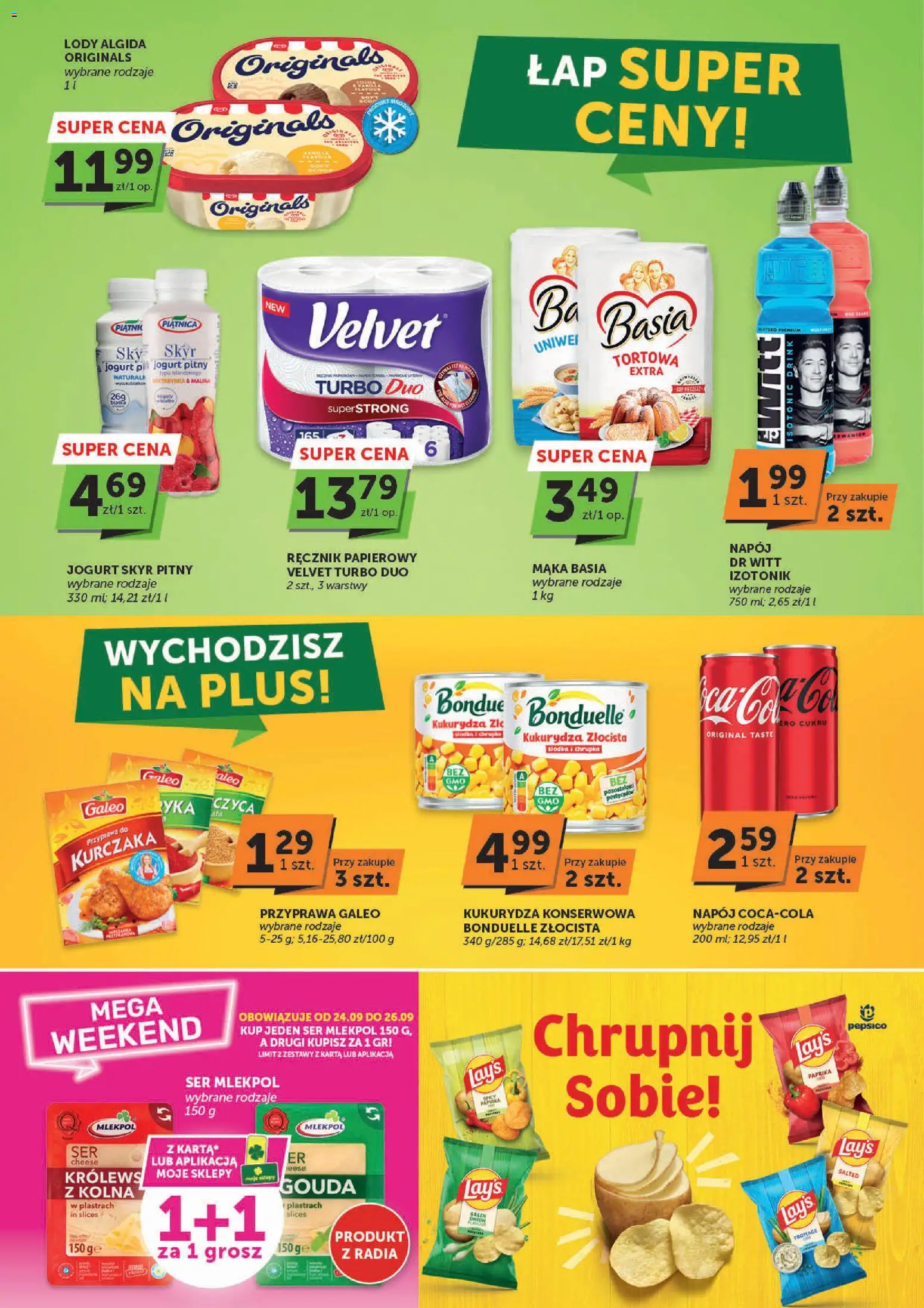 Pogląd gazetki "ABC gazetka - Market" ze sklepu ABC ważnej od 24.09.2026 - Lody, Mąka, Kukurydza, Skyr, Malina, Piątnica, Skyr pitny, Lody Algida
