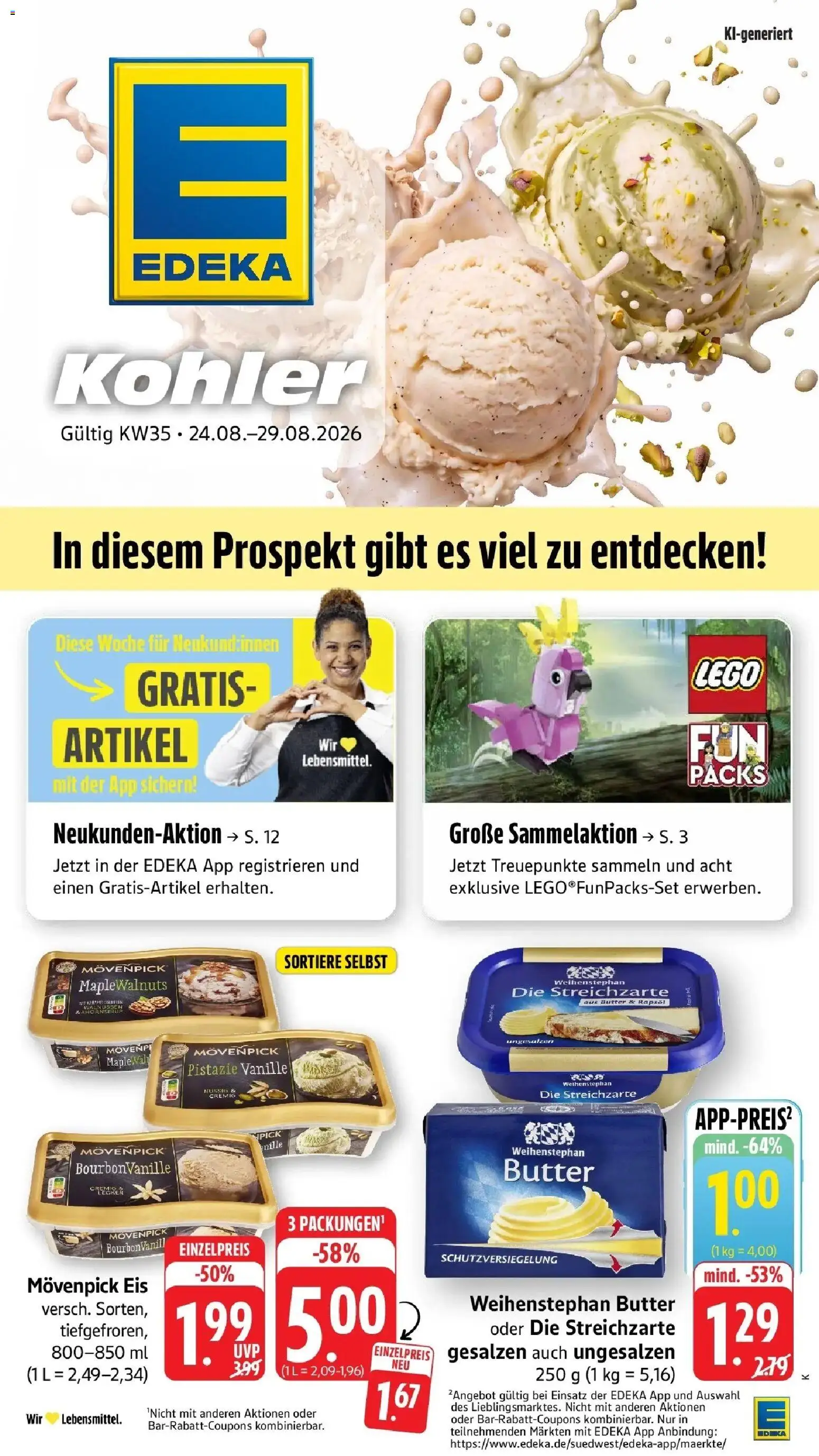 Vorschau von dem Prospekt des Geschäftes Edeka, gültig ab dem 24.08.2026
