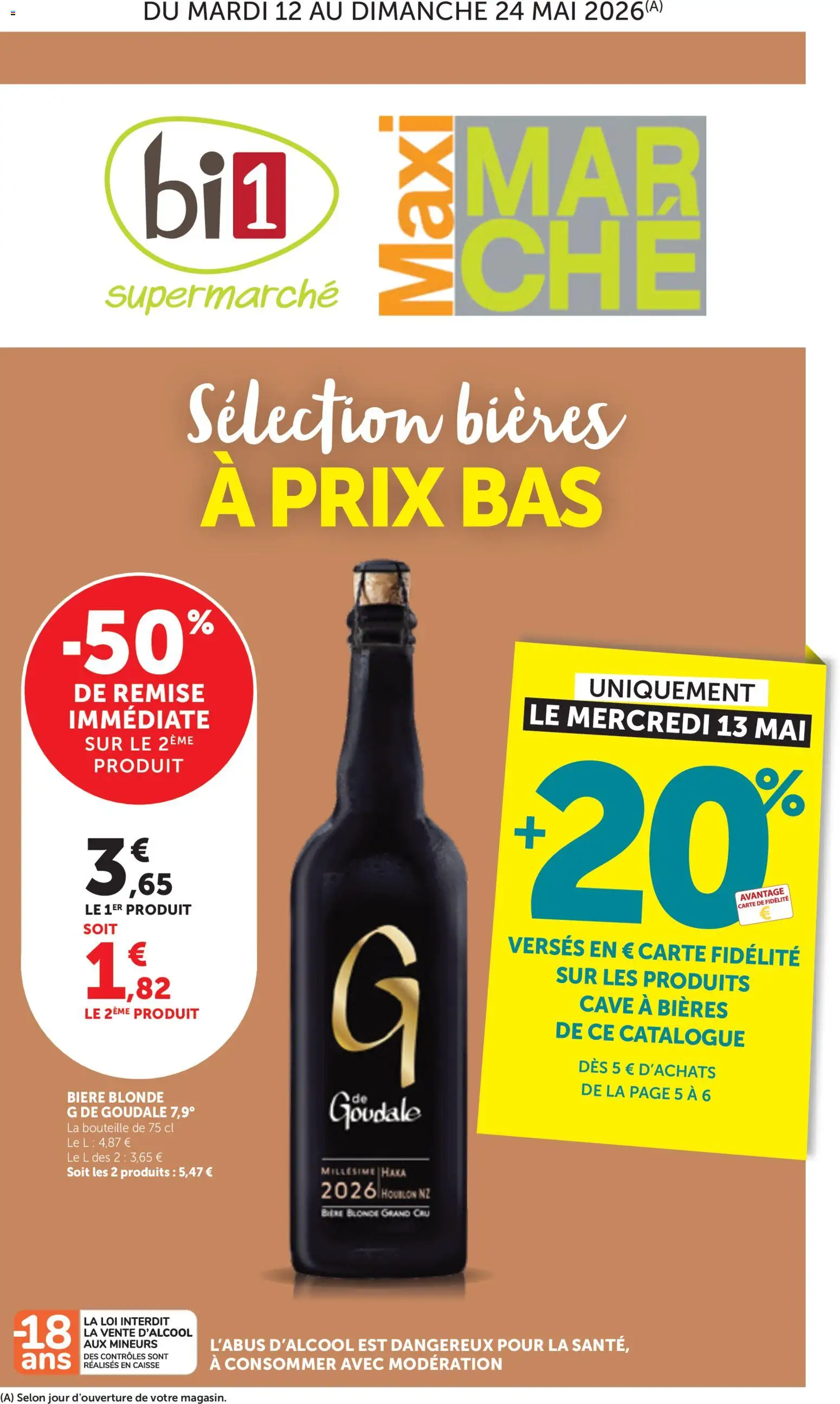 Prévisualisation de bi1 Maxi marché catalogue du magasin bi1 formulaire valide 12/05/2026
