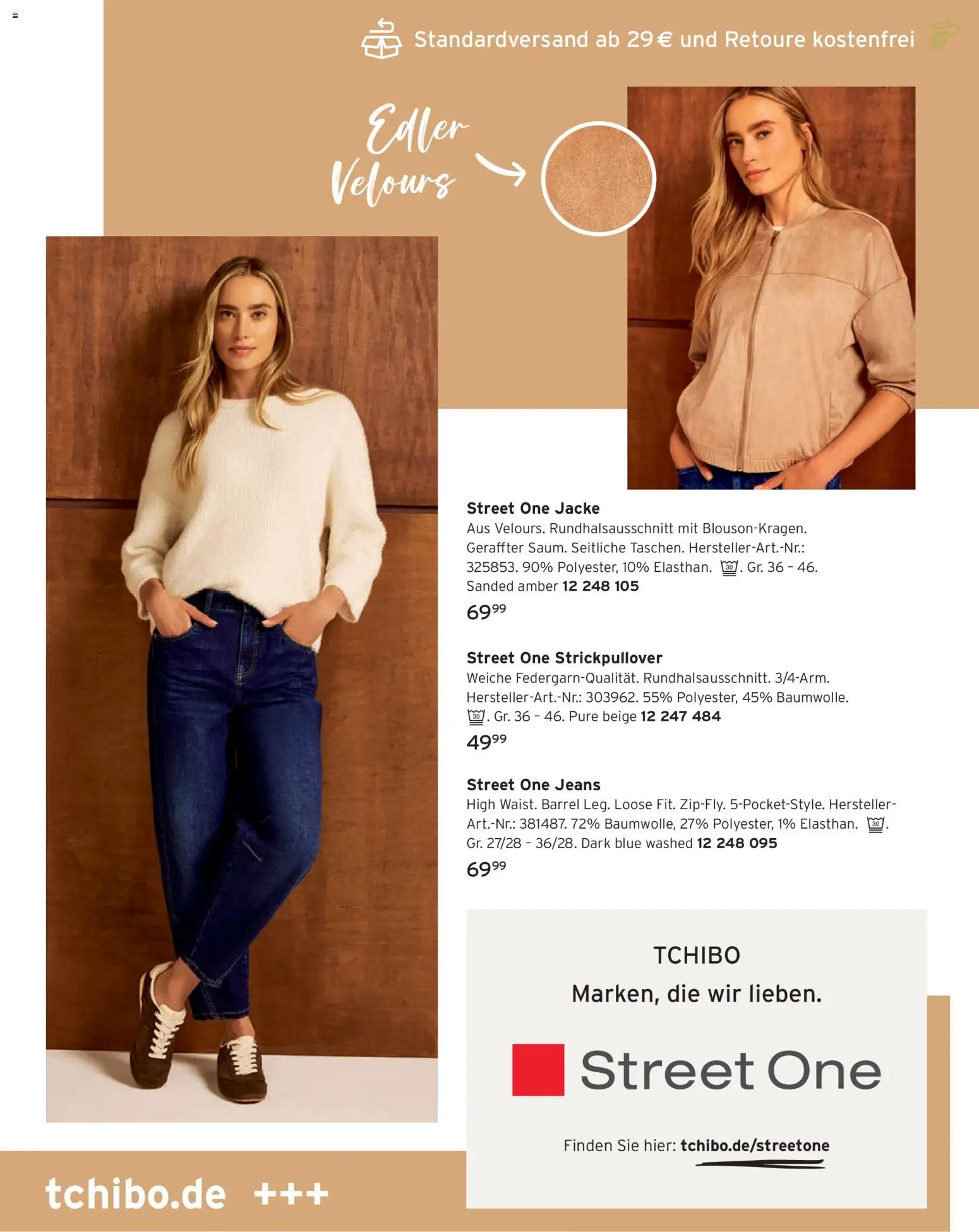Vorschau von dem Prospekt des Geschäftes Tchibo, gültig ab dem 01.11.2026 - Jeans, Jacke