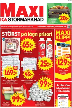 Förhandsgranska reklamblad ICA Maxi erbjudanden från butik ICA Maxi gäller från 14/09/2026