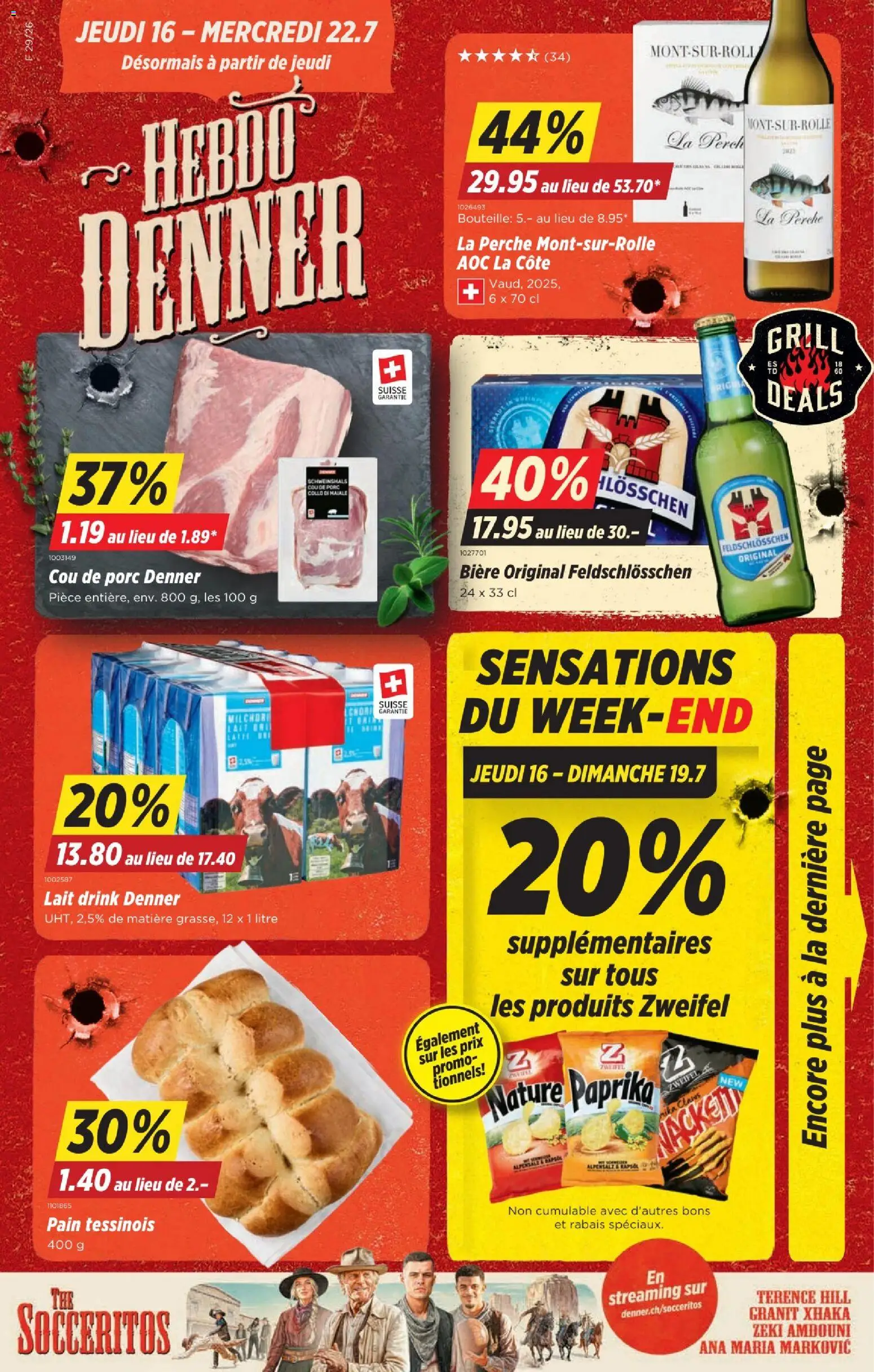 Vorschau des Merkblatts Denner aktionen FR vom Shop Denner gültig von 16.07.2026 bis 22.07.2026