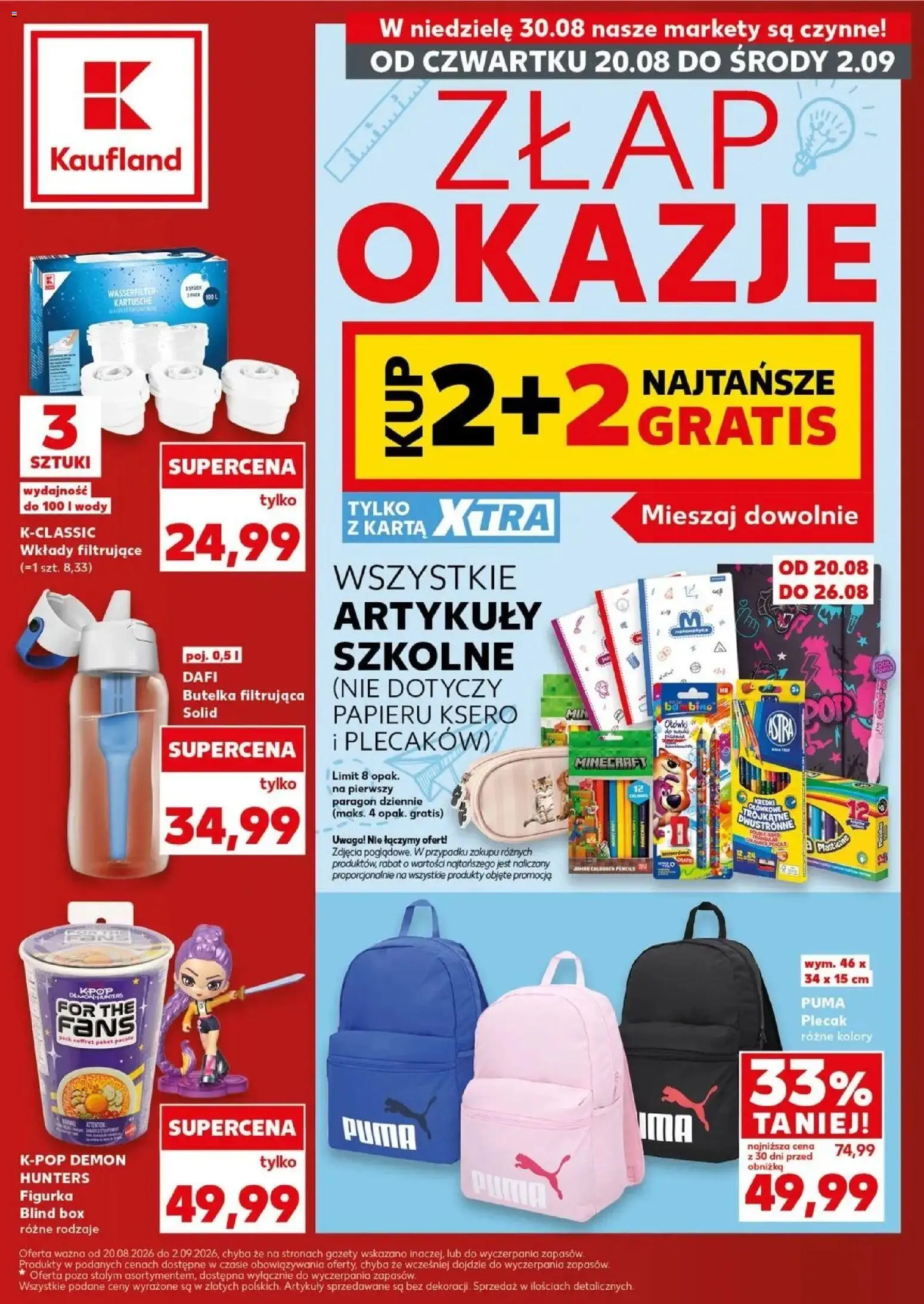 Pogląd gazetki "Kaufland gazetka - Złap Okazje" ze sklepu Kaufland ważnej od 20.08.2026
