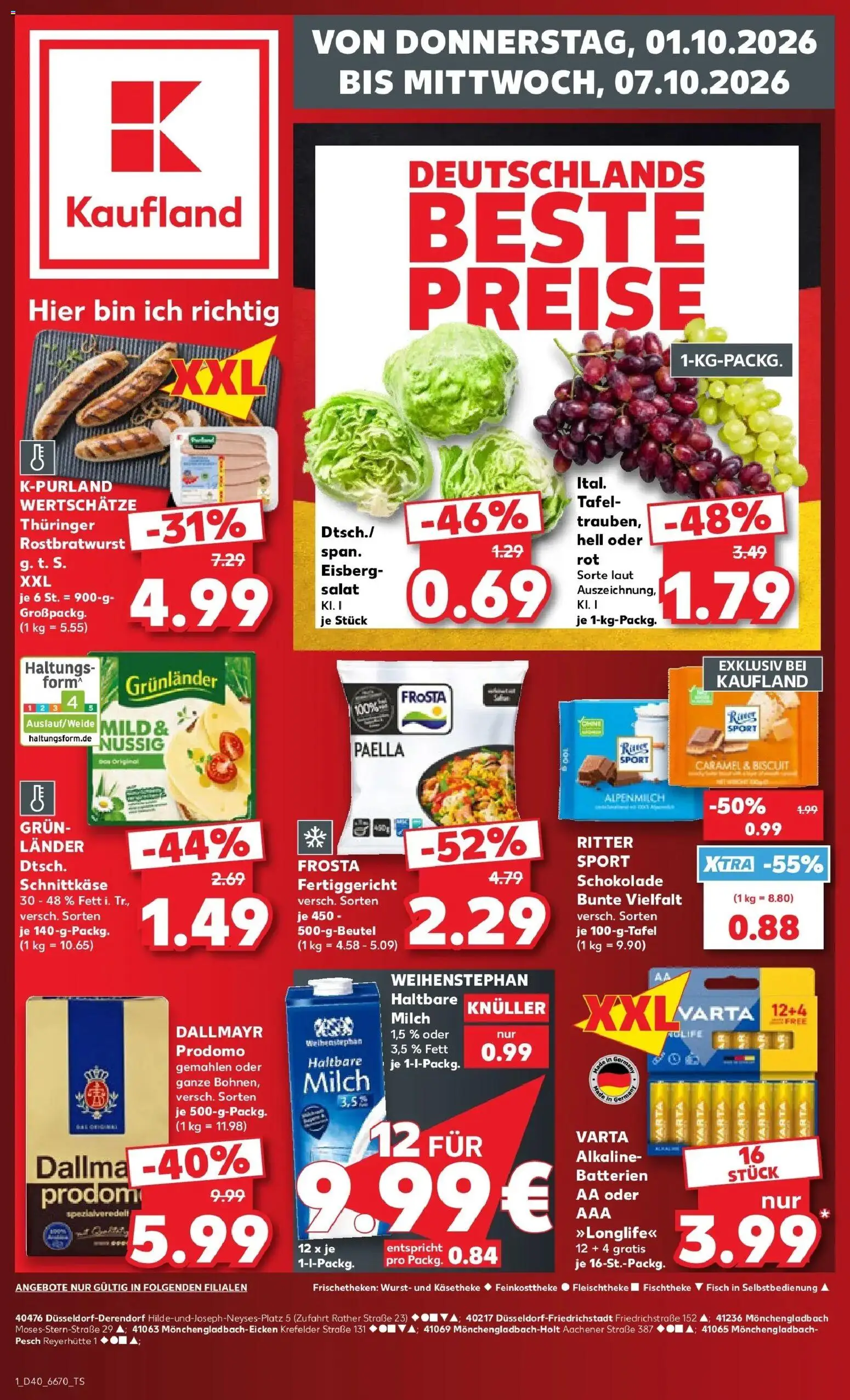 Vorschau von dem Prospekt des Geschäftes Kaufland, gültig ab dem 01.10.2026