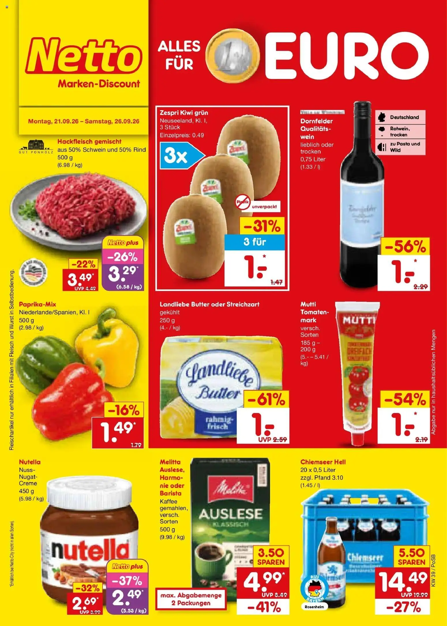 Vorschau von dem Prospekt des Geschäftes Netto Marken-Discount, gültig ab dem 21.09.2026