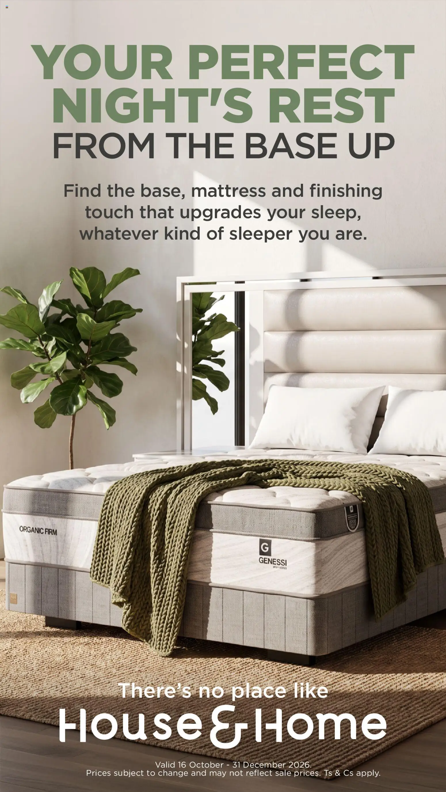 Preview of House and Home flyer valid from 16/10/2026 - Mattress
