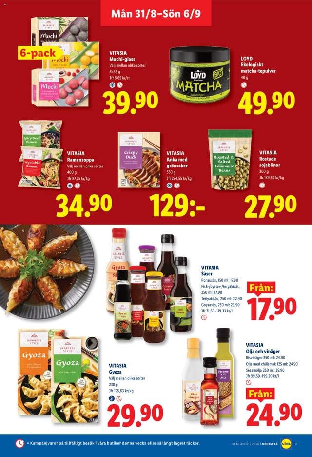 Nytt Lidl reklamblad från 31/08