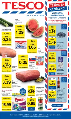 Náhľad Tesco letáku platného od 20.05.2026