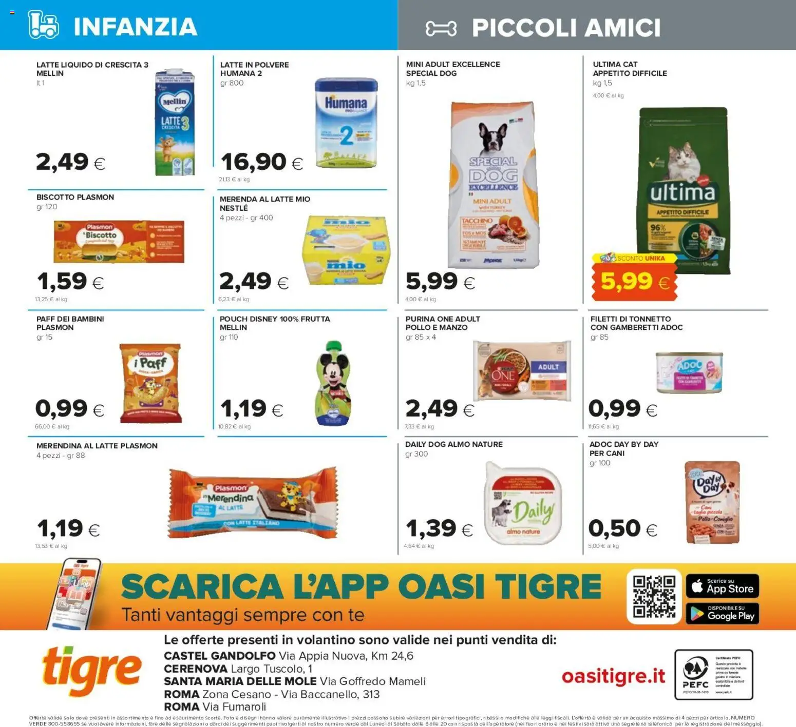 Anteprima dell'opuscolo Tigre volantino Roma dal negozio Tigre valido da 04/09/2026 - Pollo, Latte, Frutta, Tacchino, Manzo, Tè, Taglio, Latte in polvere